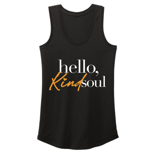 Hello, Kind Soul Tank - Black