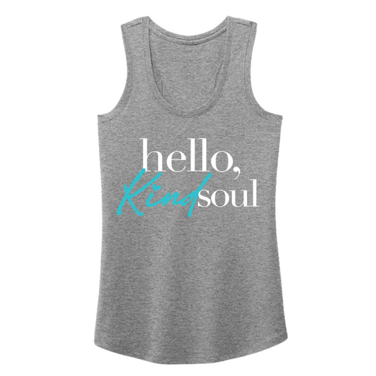 Hello, Kind Soul Tank - Grey